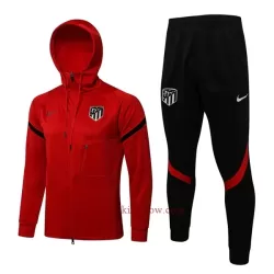 Atlético Madryt Kurtka Treningowa z Kapturem 2022-23 Czerwony Atlético Madryt Kurtka Treningowa z Kapturem 2022-23 Czerwony