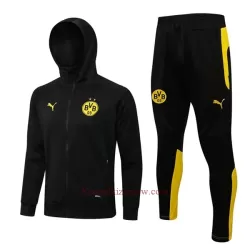BVB Borussia Dortmund Kurtka Treningowa z Kapturem 2022-23 Czarny BVB Borussia Dortmund Kurtka Treningowa z Kapturem 2022-23 Czarny
