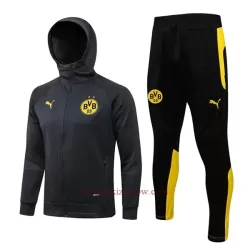 BVB Borussia Dortmund Kurtka Treningowa z Kapturem 2022-23 Szary BVB Borussia Dortmund Kurtka Treningowa z Kapturem 2022-23 Szary