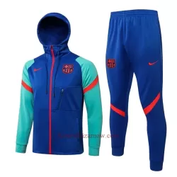 FC Barcelona Kurtka Treningowa z Kapturem 2022-23 Niebieski-Zielony FC Barcelona Kurtka Treningowa z Kapturem 2022-23 Niebieski-Zielony