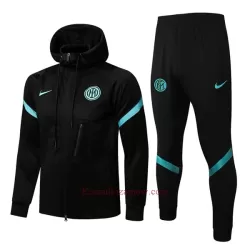 Inter Mediolan Kurtka Treningowa z Kapturem 2022-23 Czarny Inter Mediolan Kurtka Treningowa z Kapturem 2022-23 Czarny