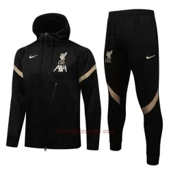 Liverpool Kurtka Treningowa z Kapturem 2022-23 Czarny Liverpool Kurtka Treningowa z Kapturem 2022-23 Czarny