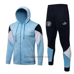 Manchester City Kurtka Treningowa z Kapturem 2022-23 Jasny-Niebieski Manchester City Kurtka Treningowa z Kapturem 2022-23 Jasny-Niebieski