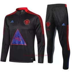 Manchester United Komplet Kurtki Treningowej 2022-23 Ciemno-Szary Dziecięca Manchester United Komplet Kurtki Treningowej 2022-23 Ciemno-Szary Dziecięca