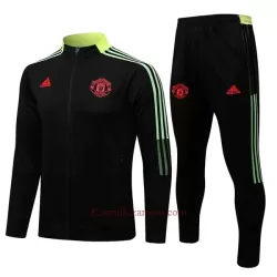 Manchester United Komplet Kurtki Treningowej 2022-23 Czarno-Żółty Manchester United Komplet Kurtki Treningowej 2022-23 Czarno-Żółty