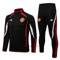 Manchester United Komplet Kurtki Treningowej 2022-23 Czarny-Biały Manchester United Komplet Kurtki Treningowej 2022-23 Czarny-Biały
