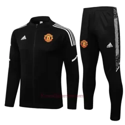 Manchester United Komplet Kurtki Treningowej 2022-23 Czarny-Biały Dziecięca Manchester United Komplet Kurtki Treningowej 2022-23 Czarny-Biały Dziecięca