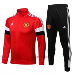 Manchester United Komplet Kurtki Treningowej 2022-23 Czerwony-Biały Manchester United Komplet Kurtki Treningowej 2022-23 Czerwony-Biały