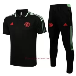 Manchester United Koszulka Polo Treningowa 2022-23 Czarny-Zielony Manchester United Koszulka Polo Treningowa 2022-23 Czarny-Zielony