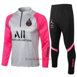 Paris Saint-Germain Komplet Kurtki Treningowej 2022-23 Jasnoszary-Różowy Dziecięca Paris Saint-Germain Komplet Kurtki Treningowej 2022-23 Jasnoszary-Różowy Dziecięca