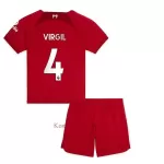Koszulka Liverpool Virgil 4 2022-23 Domowa Dziecięca