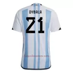 Koszulka Argentyna Dybala 21 MŚ 2022 Domowa