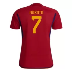 Koszulka Hiszpania Morata 7 MŚ 2022 Domowa Koszulka Hiszpania Morata 7 MŚ 2022 Domowa