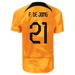 Koszulka Holandia Frenkie de Jong 21 MŚ 2022 Domowa Koszulka Holandia Frenkie de Jong 21 MŚ 2022 Domowa