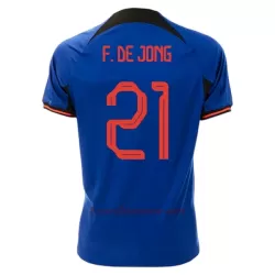 Koszulka Holandia Frenkie de Jong 21 MŚ 2022 Wyjazdowa Koszulka Holandia Frenkie de Jong 21 MŚ 2022 Wyjazdowa