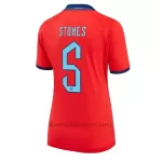 Koszulka Anglia John Stones 5 MŚ 2022 Wyjazdowa Damska