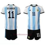 Koszulka Argentyna Angel Di Maria 11 MŚ 2022 Domowa Dziecięca