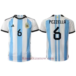 Koszulka Argentyna German Pezzella 6 MŚ 2022 Domowa Koszulka Argentyna German Pezzella 6 MŚ 2022 Domowa