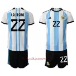 Koszulka Argentyna Lautaro Martinez 22 MŚ 2022 Domowa Dziecięca