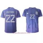 Koszulka Argentyna Lautaro Martinez 22 MŚ 2022 Wyjazdowa