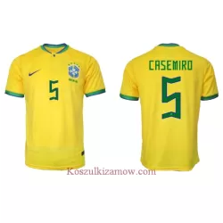 Koszulka Brazylia Casemiro 5 MŚ 2022 Domowa Koszulka Brazylia Casemiro 5 MŚ 2022 Domowa