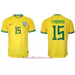 Koszulka Brazylia Fabinho 15 MŚ 2022 Domowa Koszulka Brazylia Fabinho 15 MŚ 2022 Domowa