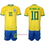 Koszulka Brazylia Neymar Jr 10 MŚ 2022 Domowa Dziecięca