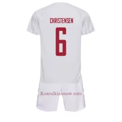 Koszulka Dania Andreas Christensen 6 MŚ 2022 Wyjazdowa Dziecięca Koszulka Dania Andreas Christensen 6 MŚ 2022 Wyjazdowa Dziecięca