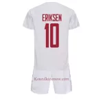Koszulka Dania Christian Eriksen 10 MŚ 2022 Wyjazdowa Dziecięca