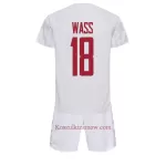 Koszulka Dania Daniel Wass 18 MŚ 2022 Wyjazdowa Dziecięca