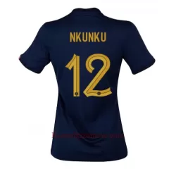 Koszulka Francja Christopher Nkunku 12 MŚ 2022 Domowa Damska Koszulka Francja Christopher Nkunku 12 MŚ 2022 Domowa Damska