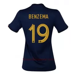 Koszulka Francja Karim Benzema 19 MŚ 2022 Domowa Damska Koszulka Francja Karim Benzema 19 MŚ 2022 Domowa Damska