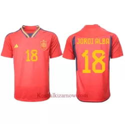 Koszulka Hiszpania Jordi Alba 18 MŚ 2022 Domowa Koszulka Hiszpania Jordi Alba 18 MŚ 2022 Domowa