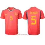 Koszulka Hiszpania Sergio Busquets 5 MŚ 2022 Domowa