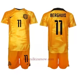 Koszulka Holandia Steven Berghuis 11 MŚ 2022 Domowa Dziecięca Koszulka Holandia Steven Berghuis 11 MŚ 2022 Domowa Dziecięca