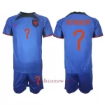 Koszulka Holandia Steven Bergwijn 7 MŚ 2022 Wyjazdowa Dziecięca