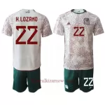 Koszulka Meksyk Hirving Lozano 22 MŚ 2022 Wyjazdowa Dziecięca
