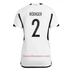 Koszulka Niemcy Antonio Rudiger 2 MŚ 2022 Domowa Damska Koszulka Niemcy Antonio Rudiger 2 MŚ 2022 Domowa Damska
