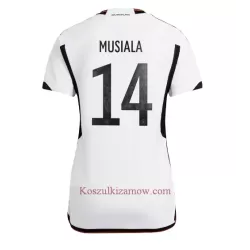 Koszulka Niemcy Jamal Musiala 14 MŚ 2022 Domowa Damska Koszulka Niemcy Jamal Musiala 14 MŚ 2022 Domowa Damska
