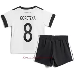 Koszulka Niemcy Leon Goretzka 8 MŚ 2022 Domowa Dziecięca Koszulka Niemcy Leon Goretzka 8 MŚ 2022 Domowa Dziecięca
