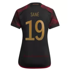 Koszulka Niemcy Leroy Sané 19 MŚ 2022 Wyjazdowa Damska Koszulka Niemcy Leroy Sané 19 MŚ 2022 Wyjazdowa Damska