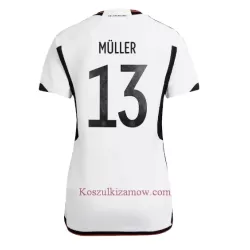 Koszulka Niemcy Thomas Müller 13 MŚ 2022 Domowa Damska Koszulka Niemcy Thomas Müller 13 MŚ 2022 Domowa Damska