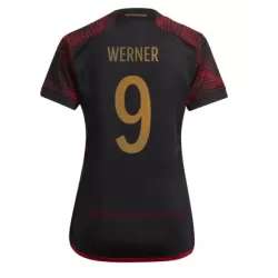 Koszulka Niemcy Timo Werner 9 MŚ 2022 Wyjazdowa Damska Koszulka Niemcy Timo Werner 9 MŚ 2022 Wyjazdowa Damska