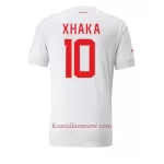 Koszulka Szwajcaria Granit Xhaka 10 MŚ 2022 Wyjazdowa