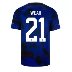 Koszulka USA Timothy Weah 21 MŚ 2022 Wyjazdowa Koszulka USA Timothy Weah 21 MŚ 2022 Wyjazdowa