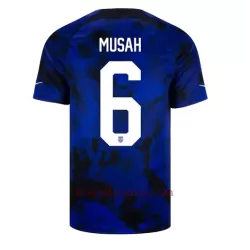 Koszulka USA Yunus MUSAh 6 MŚ 2022 Wyjazdowa Koszulka USA Yunus MUSAh 6 MŚ 2022 Wyjazdowa