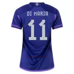 Koszulka Argentyna DI MARIA 11 MŚ 2022 Wyjazdowa Damska