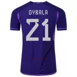 Koszulka Argentyna DYBALA 21 MŚ 2022 Wyjazdowa