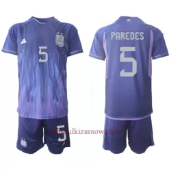 Koszulka Argentyna Leandro Paredes 5 MŚ 2022 Wyjazdowa Dziecięca Koszulka Argentyna Leandro Paredes 5 MŚ 2022 Wyjazdowa Dziecięca