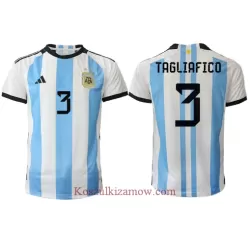 Koszulka Argentyna Nicolas Tagliafico 3 MŚ 2022 Domowa Koszulka Argentyna Nicolas Tagliafico 3 MŚ 2022 Domowa